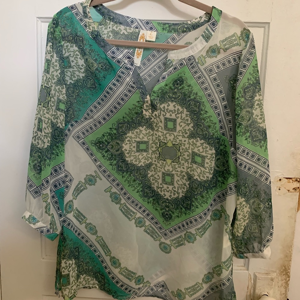 Ladies Adiva bohemian style blouse